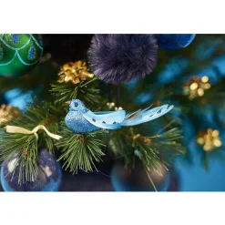 2 oiseaux bleu et noir à suspendre-Gifi Online