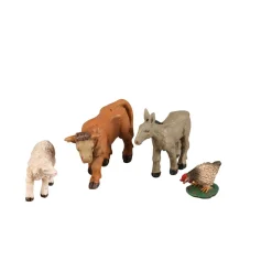 animal crèche ou village de Noël x4-Gifi New