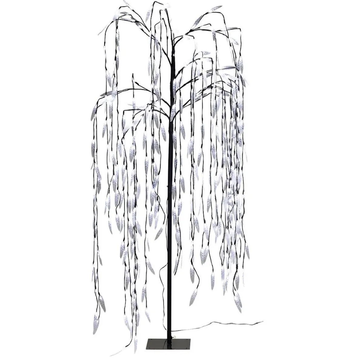 Arbre de Noël Saule pleureur lumineux 320 LED blanc froid H150cm-Gifi Clearance