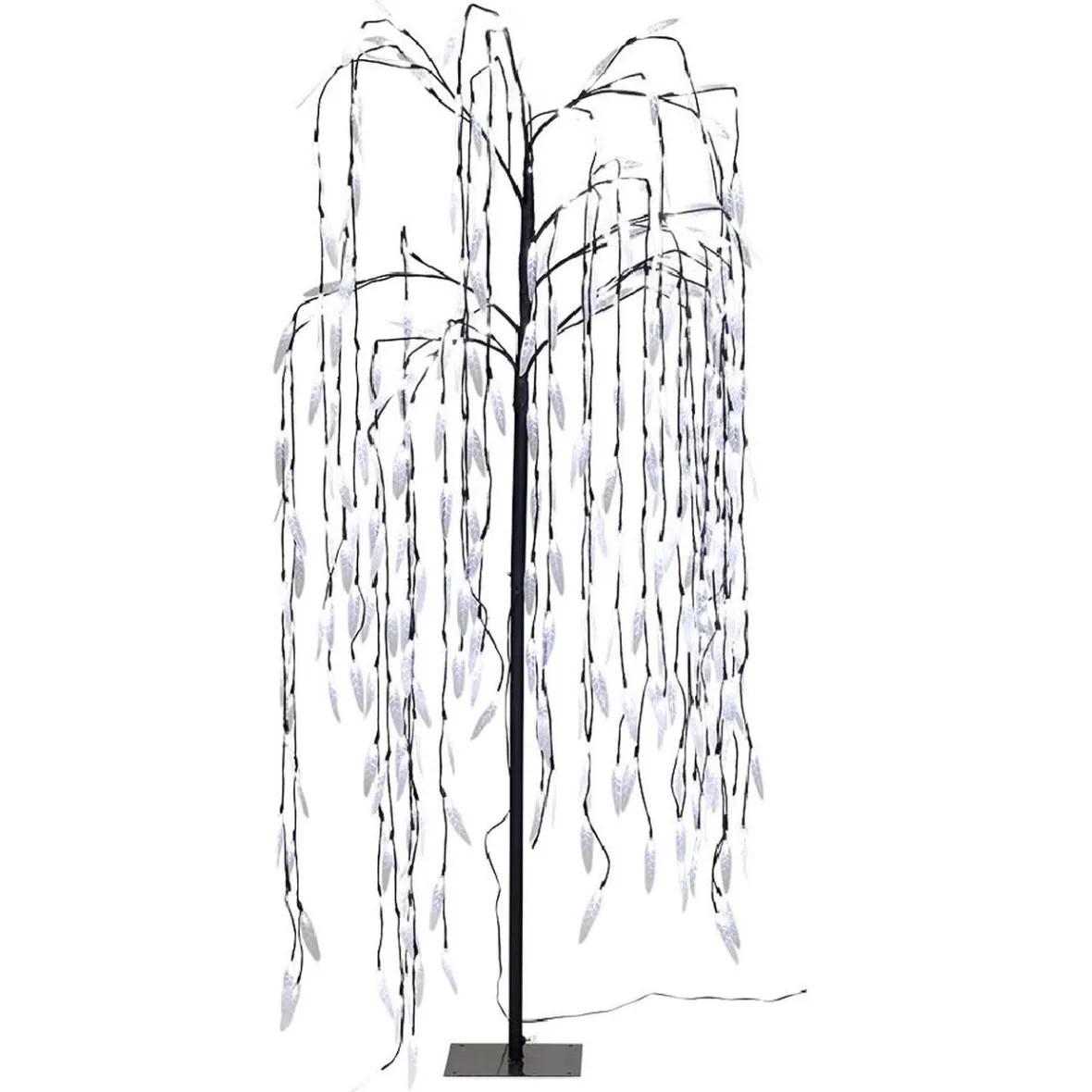 Arbre de Noël Saule pleureur lumineux 320 LED blanc froid H150cm-Gifi Clearance