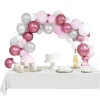 Arche à ballons blanc et rose 5m - x60-Gifi New