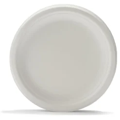 Assiette à dessert ronde en canne à sucre x12-Gifi Online