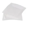 Assiette carrée 23x23 cm design incurvé blanc x6-Gifi Discount
