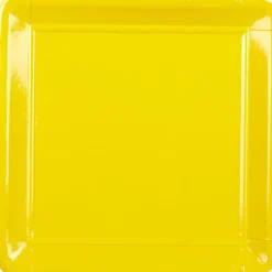 Assiette carton jaune x8-Gifi Best