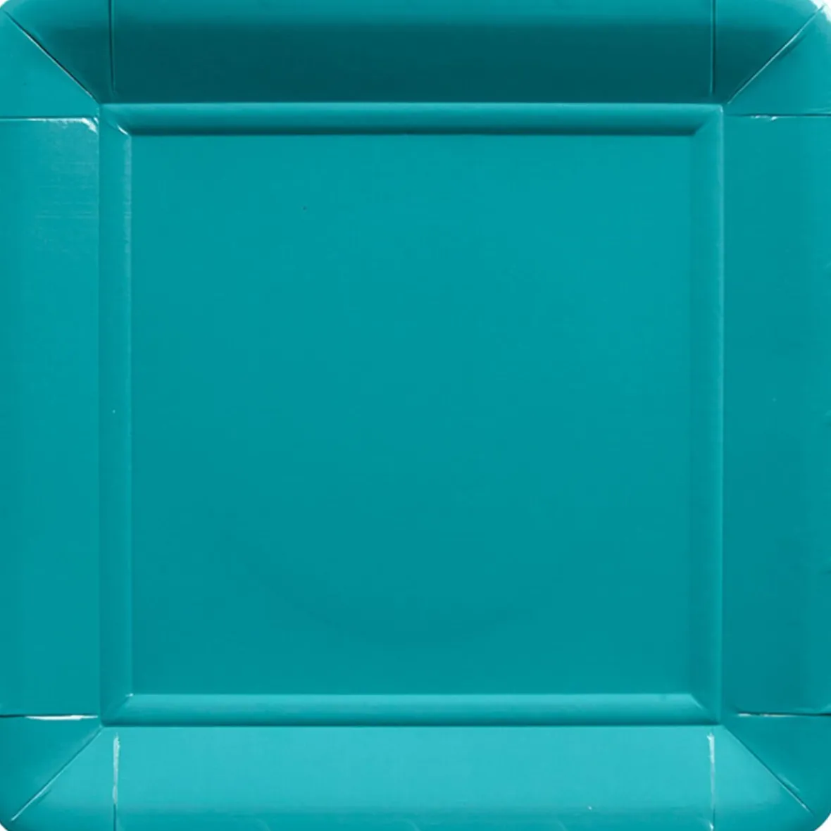 Assiette en carton bleu caraïbe x8-Gifi Hot