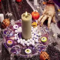 Assiette Halloween transparente crâne-Gifi Hot