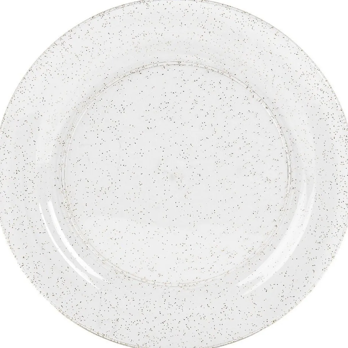 Assiette jetable à paillettes dorées x 20-Gifi Discount