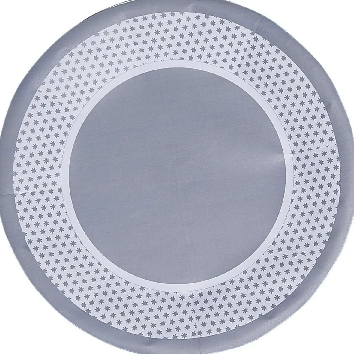 Assiette plate et dessert jetable motif sapin argent carton-Gifi Online