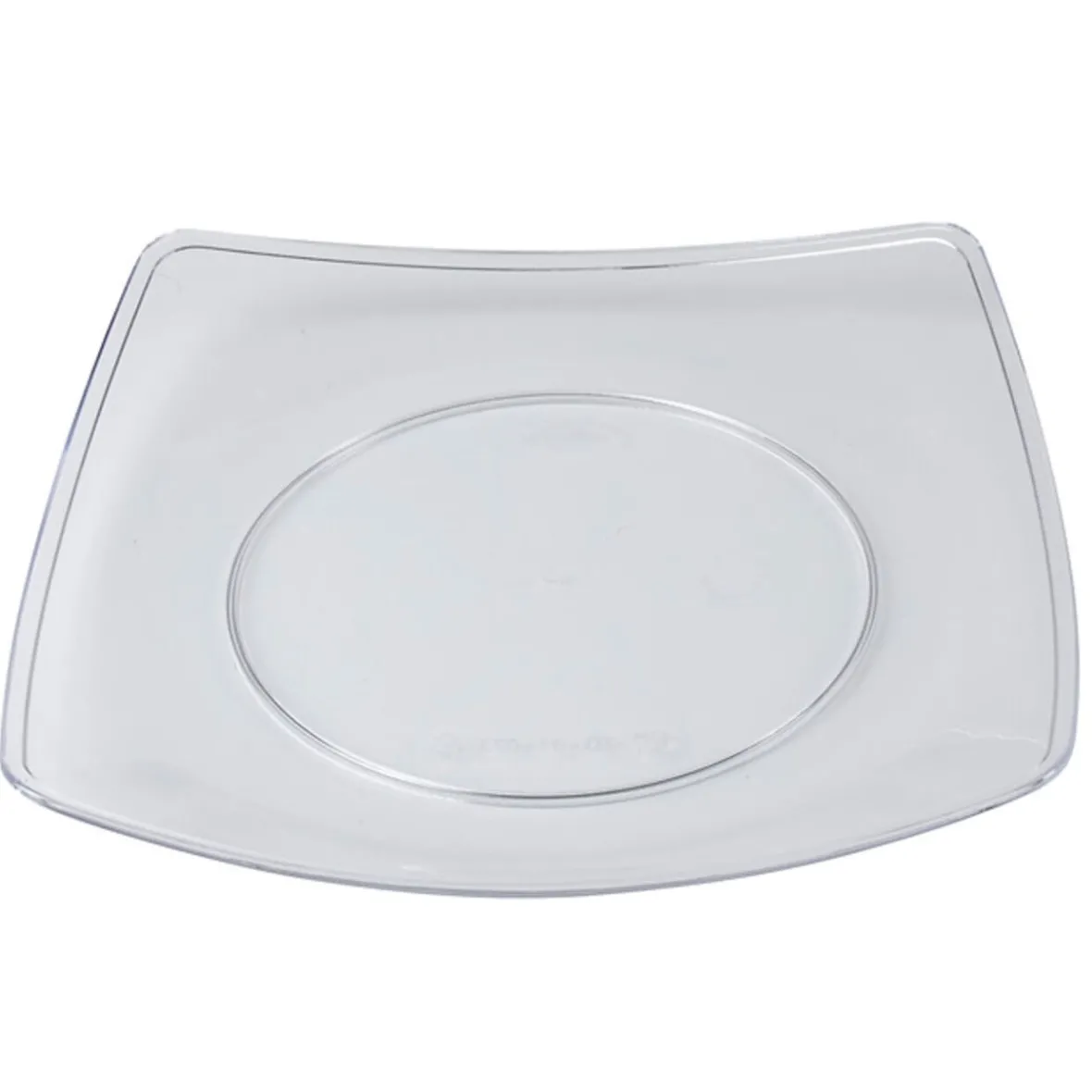 Assiette plate plastique transparente x4-Gifi Best