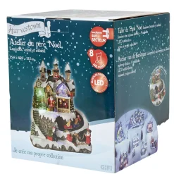 Atelier du Père Noël animé lumineux et musical-Gifi Clearance