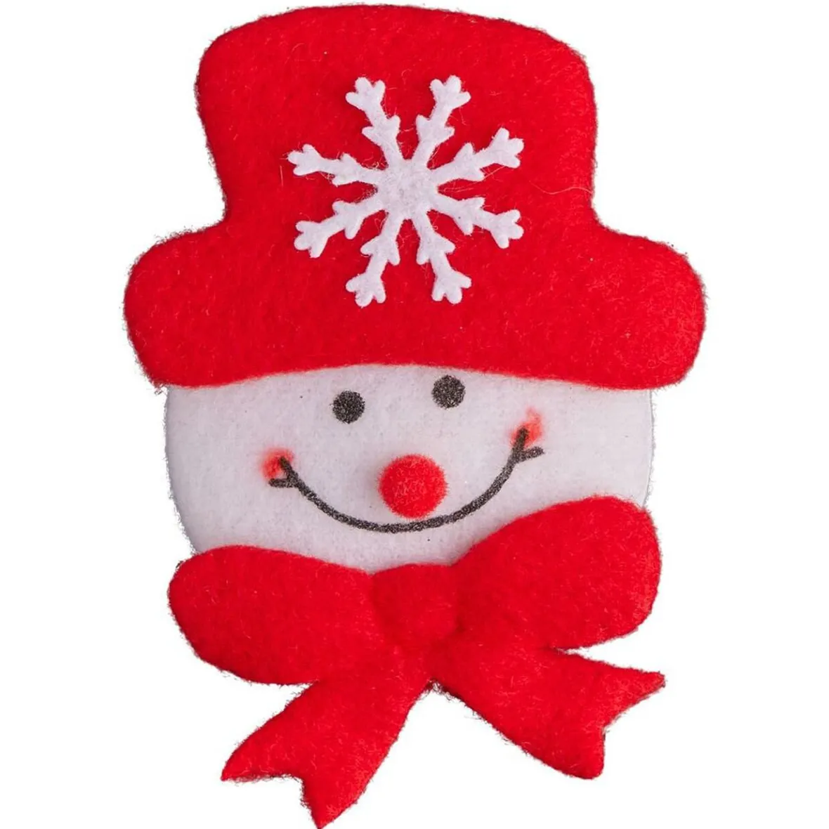 Badge lumineux Noël rouge et blanc - 4 modèles-Gifi Sale