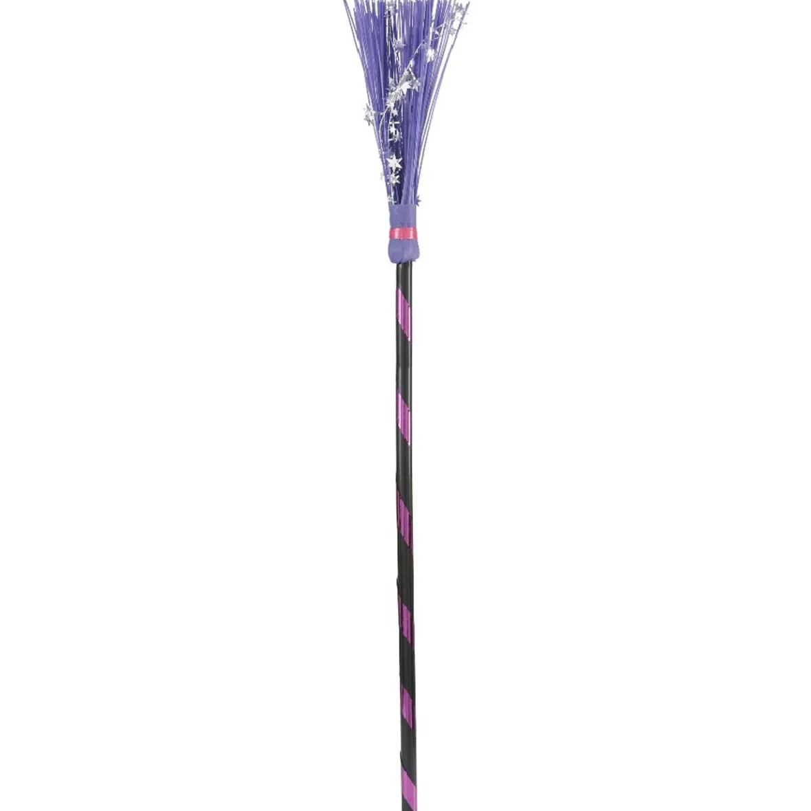 Balai sorcière Halloween fluo décor étoile H93 cm-Gifi Discount