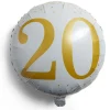 Ballon alu 20 ans Ø46cm-Gifi Discount