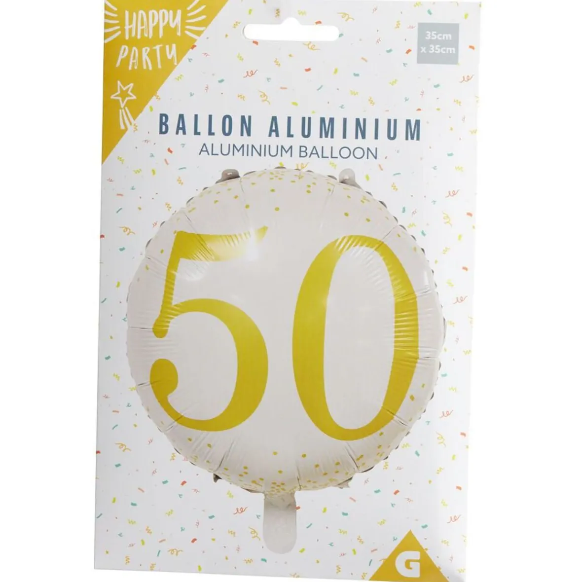 Ballon alu 50 ans Ø46cm-Gifi