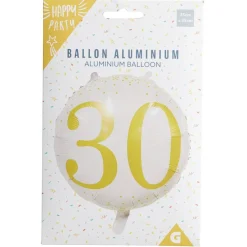 Ballon alu 30 ans Ø46cm-Gifi Outlet