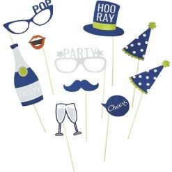 Ballon alu forme cadre photo avec accessoires photobooth 10 personnes-Gifi Sale