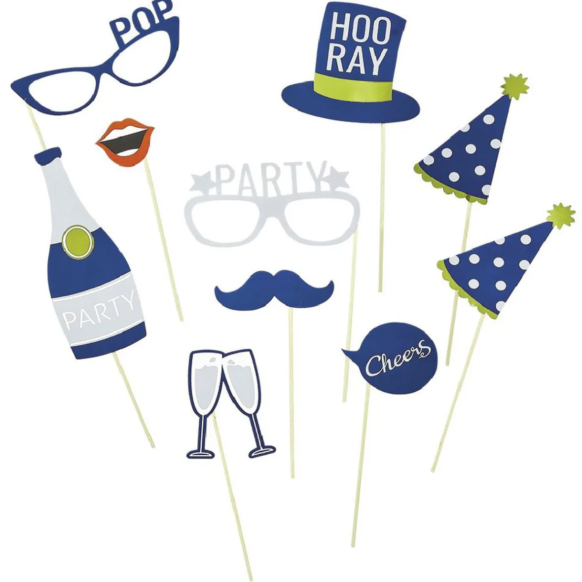 Ballon alu forme cadre photo avec accessoires photobooth 10 personnes-Gifi Sale