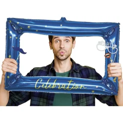 Ballon alu forme cadre photo avec accessoires photobooth 10 personnes-Gifi Sale