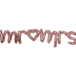 Ballon alu Mr Mrs argenté et rose gold L120cm-Gifi Sale