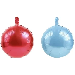 Ballon aluminium bleu et rouge x 2-Gifi Hot