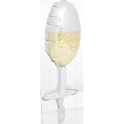 Ballon baudruche de réveillon forme bouteille ou flûte-Gifi Discount