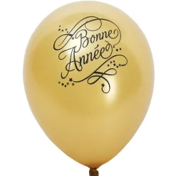 Ballon baudruche x12, motif bonne année-Gifi Best