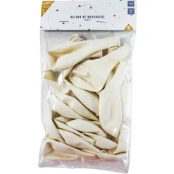 Ballon blanc en latex x 20-Gifi New