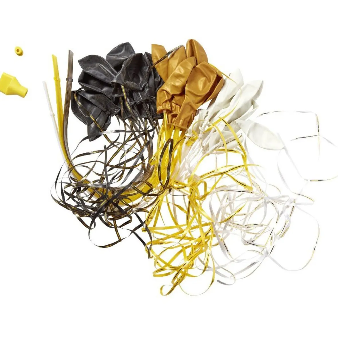 Ballon Bunch x24 noir/doré/blanc-Gifi Hot