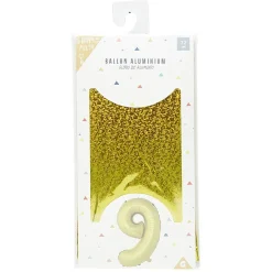 Ballon chiffre 9 en aluminium-Gifi