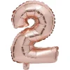 Ballon chiffre 2 rose gold 33cm-Gifi Outlet