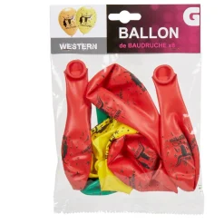 Ballon de baudruche ambiance western x8-Gifi New