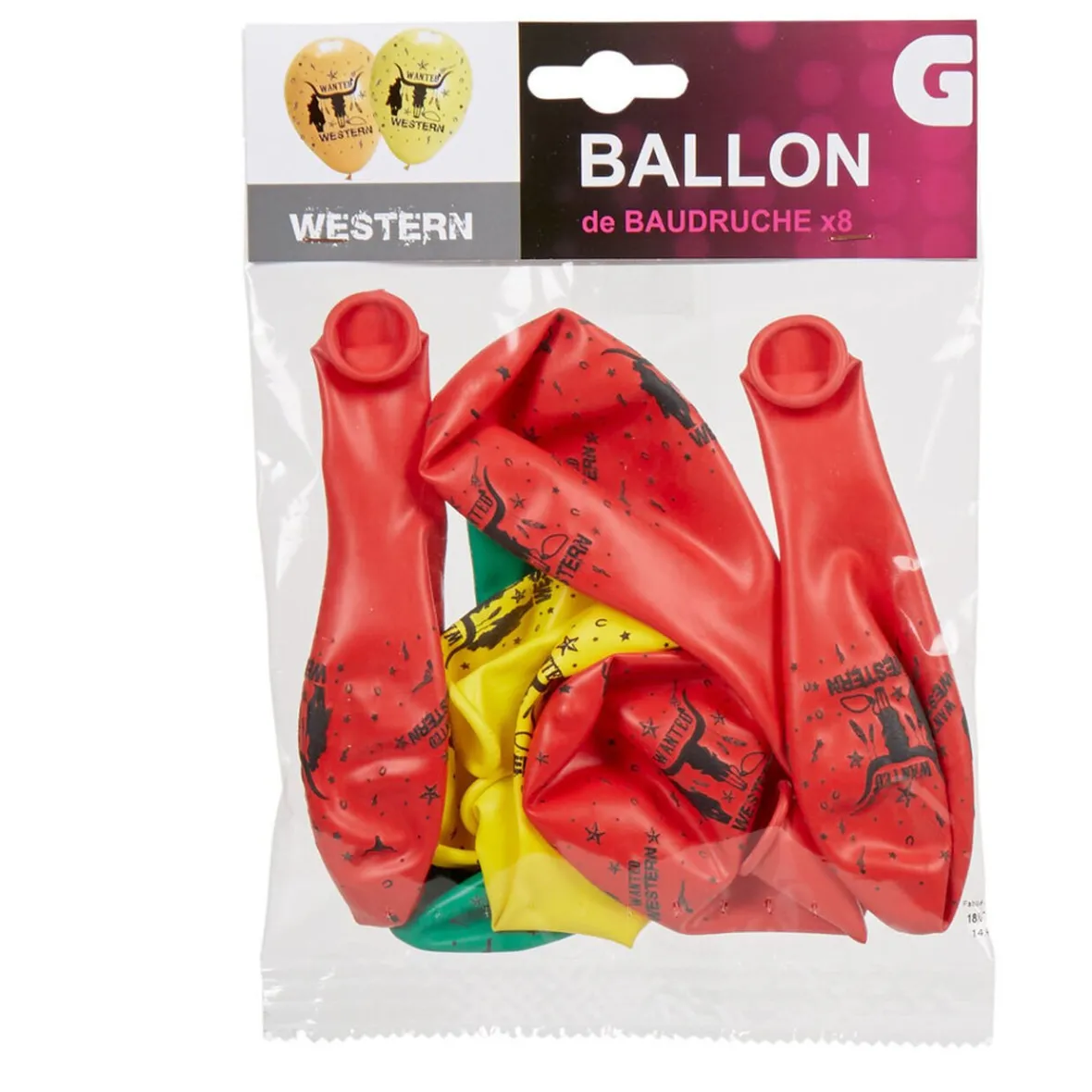 Ballon de baudruche ambiance western x8-Gifi New
