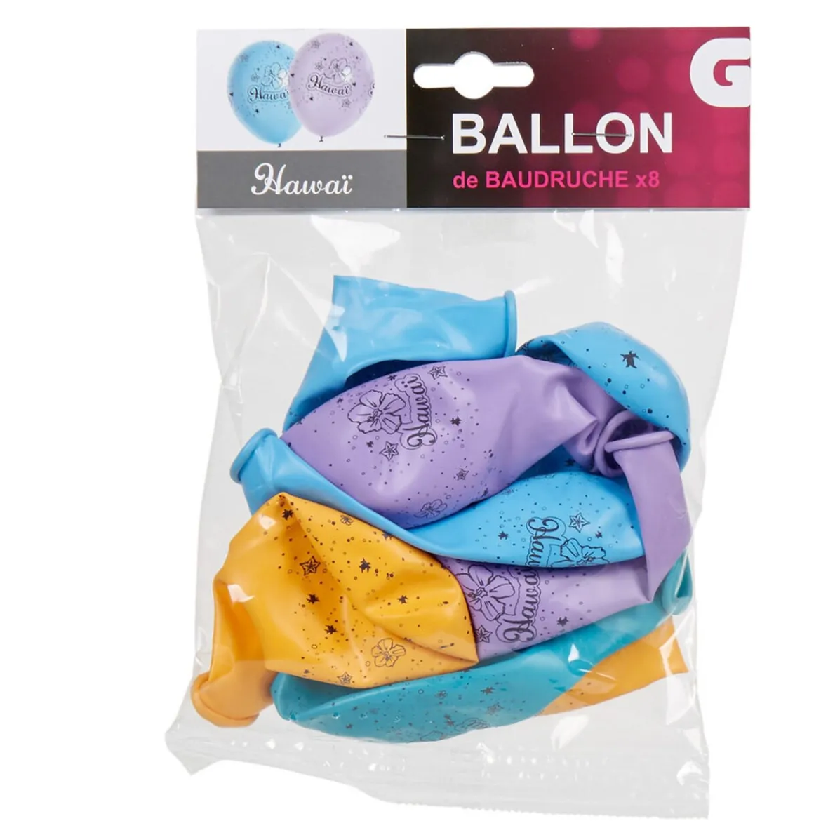 Ballon de baudruche ambiance Hawaï x8-Gifi Discount