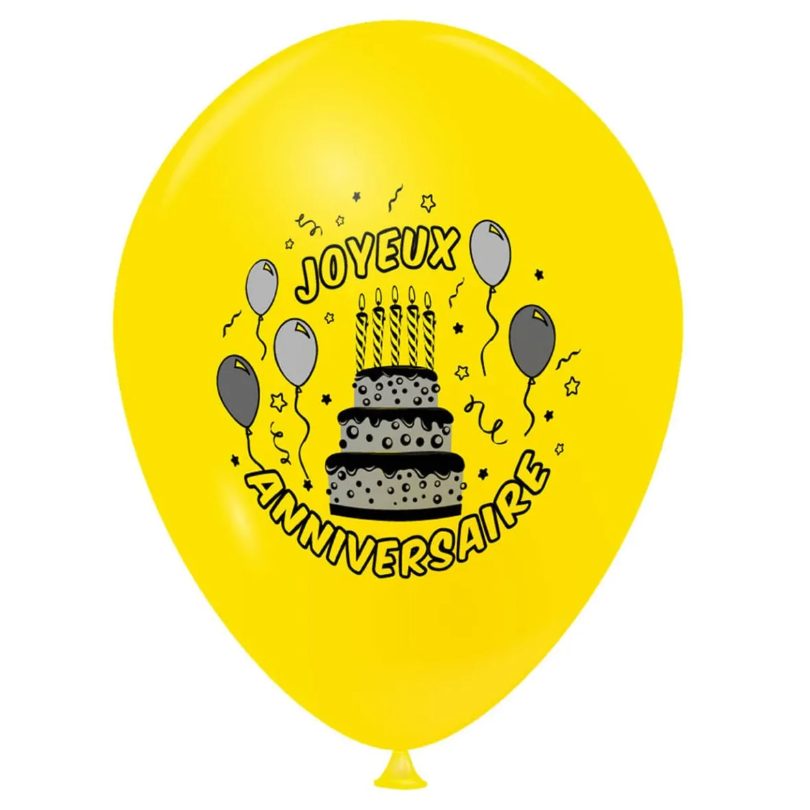 Ballon de baudruche anniversaire x10-Gifi Clearance