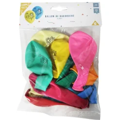 Ballon de baudruche anniversaire 50 ans multicolore x10-Gifi Best