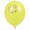 Ballon de baudruche anniversaire 60 ans multicolore x10-Gifi Online