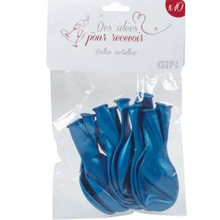 Ballon de baudruche bleu x10-Gifi Outlet