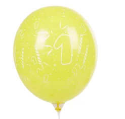 Ballon de baudruche chiffre 1 multicolore x8-Gifi