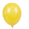 Ballon de baudruche chiffre 4 multicolore x8-Gifi