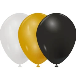 Ballon de baudruche nacré doré argenté noir x20-Gifi