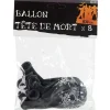 Ballon de baudruche noir motif tête de mort Halloween x8-Gifi New