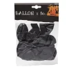 Ballon de baudruche noir Halloween x10-Gifi Best