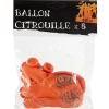 Ballon de baudruche orange motif citrouille Halloween x8-Gifi Best