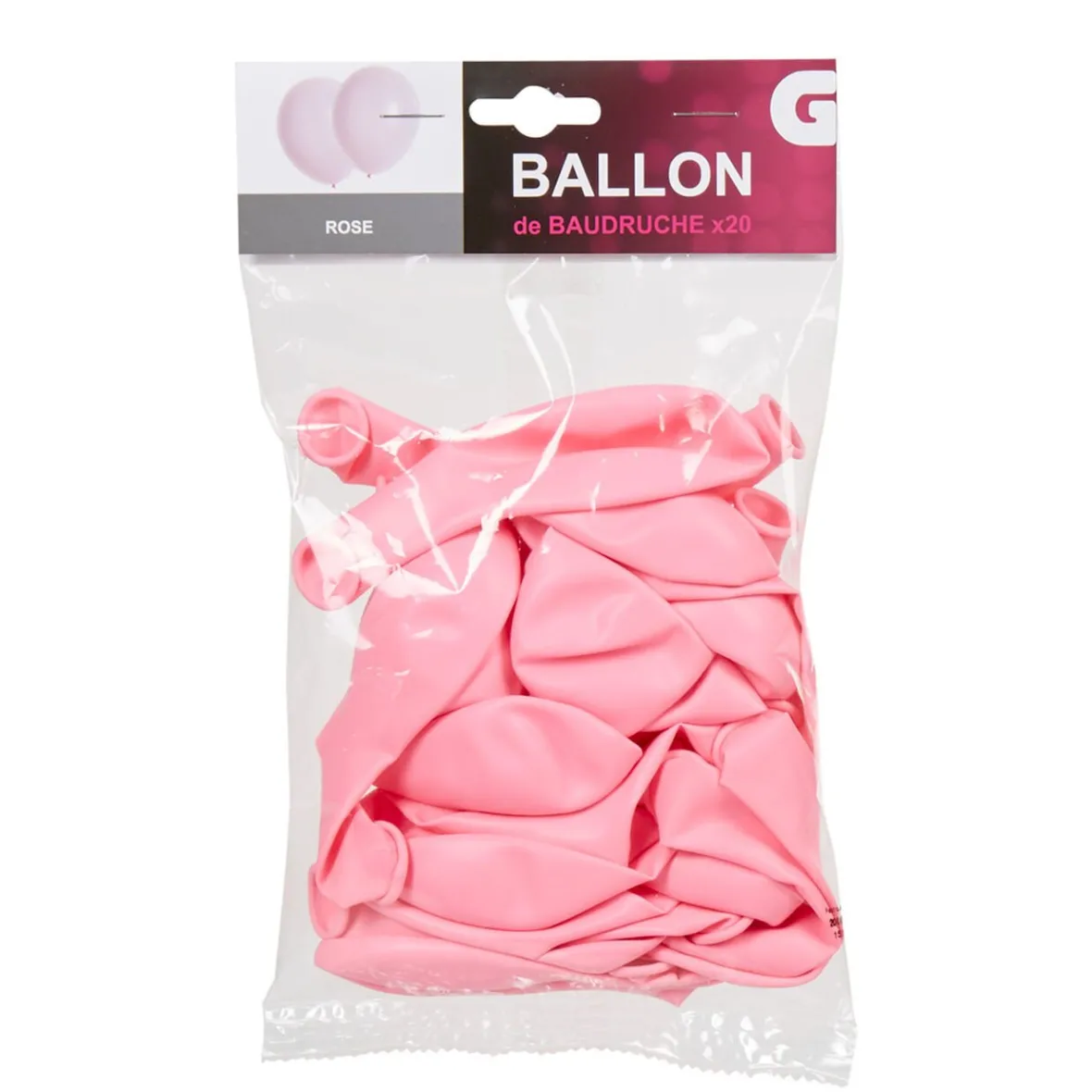 Ballon de baudruche rose x20-Gifi Sale