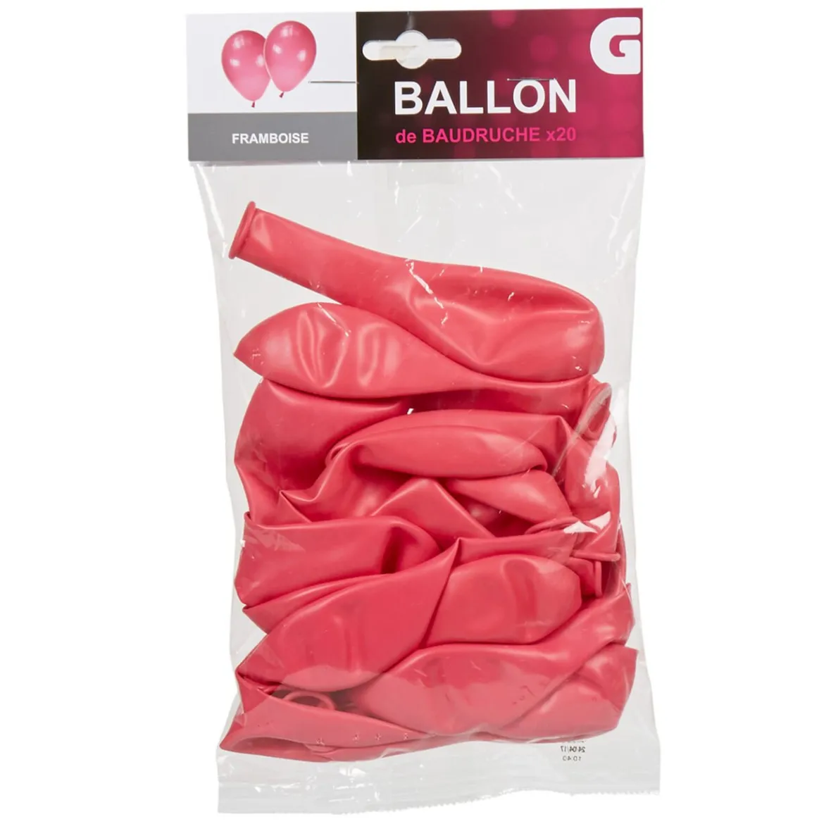 Ballon de baudruche rose framboise x20-Gifi Best