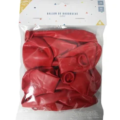 Ballon de baudruche uni rouge x10-Gifi Clearance