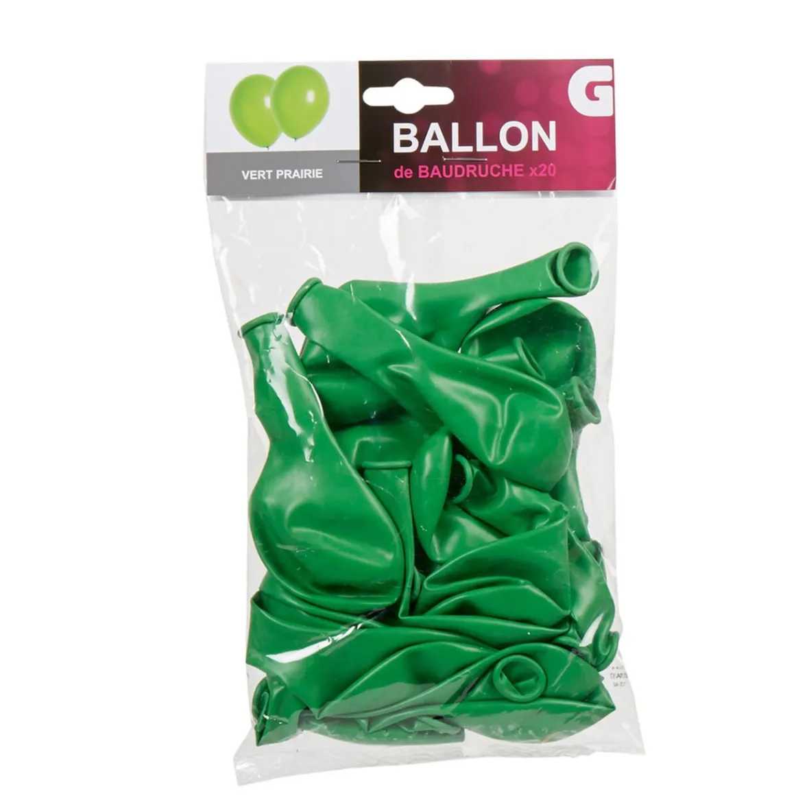 Ballon de baudruche vert x20-Gifi Online