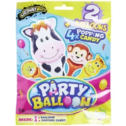 Ballon de fête x2 avec sachet de poudre pétillante x4-Gifi Discount