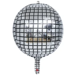 Ballon en 4D disco argenté 36cm-Gifi Sale