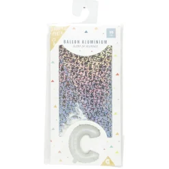 Ballon forme lettre C, aluminium-Gifi Hot